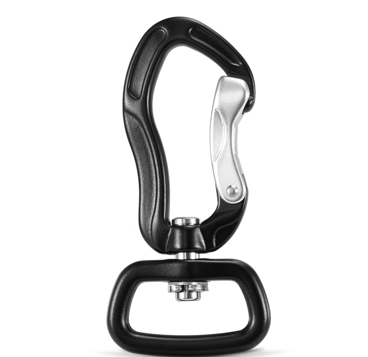 Aluminum Climbing Carabiner with Strap Hook