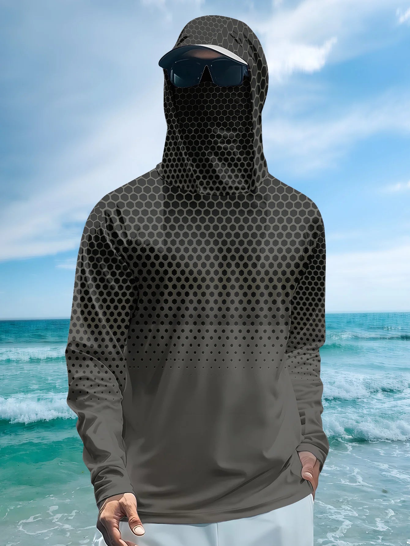2026 Summer Best-selling Men's Fishing Outfit for Outdoor Sports Leisure Comfortable and Soft 3D Pattern Printing