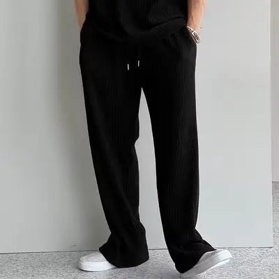 Summer Solid Color Vest Quick-drying Breathable Thin Threaded Ice Silk Top Sleeveless Suit Fitness Loose Men