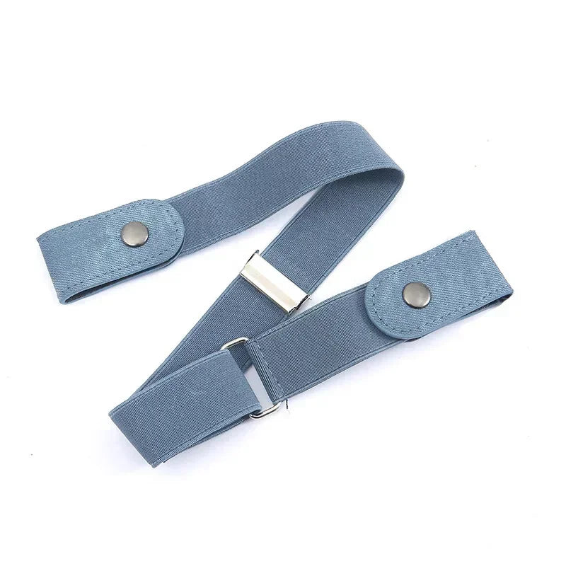 2024 Canvas Adjustable Elastic Waist Band Invisible Belt Buckle-Free Belts for Women Men Jean Pants Dress No Buckle Easy To Wear
