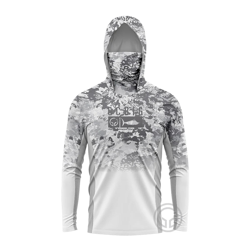 New Fishing Apparel Summer Outdoor Jersey Men Long Sleeve T Shirts Clothing Sun Uv Protection Breathable Hooded Fishing Wear