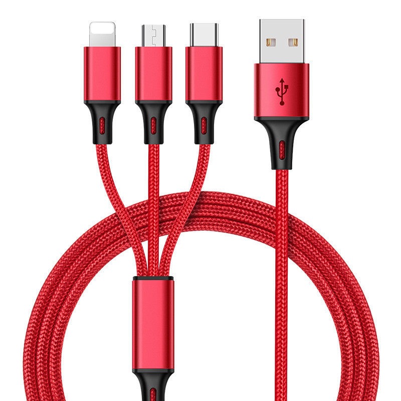 Braided 3-in-1 Braided Data Cable