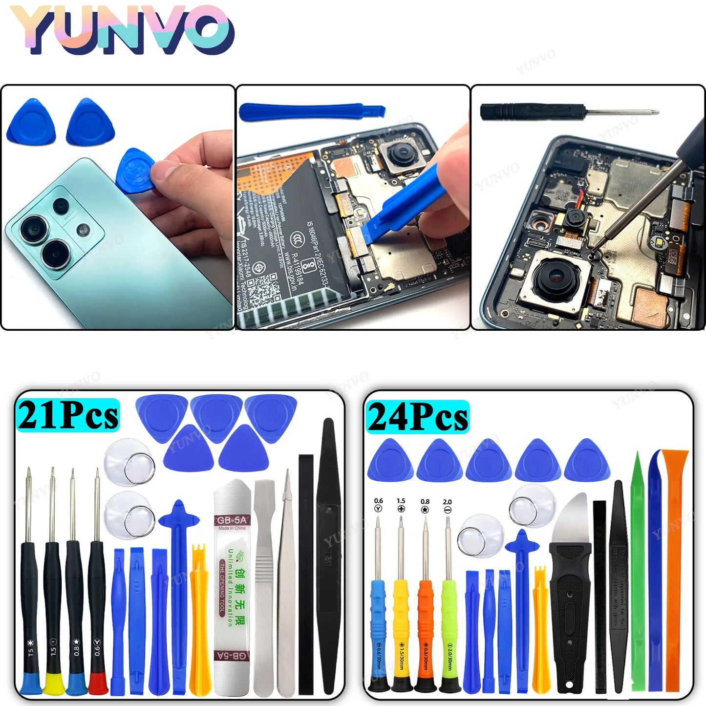 Mobile Phone Disassembly Repair Tools for Apple Android Set Opening Screwdriver Combination Skid Multi Function Disassembly Kit