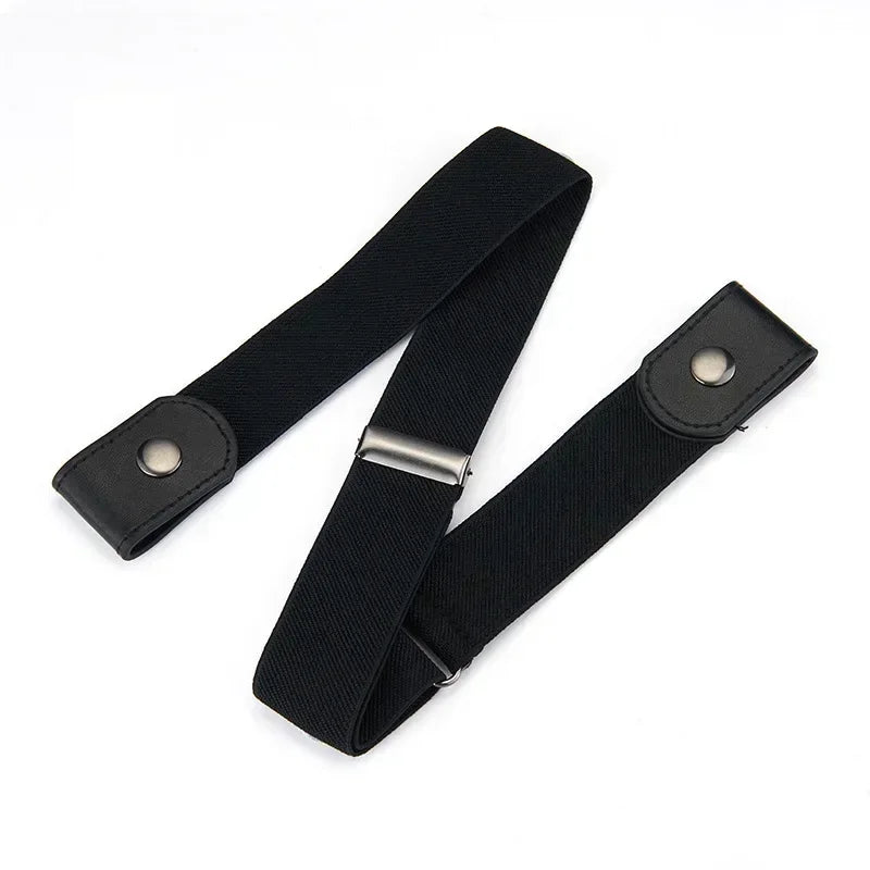 2024 Canvas Adjustable Elastic Waist Band Invisible Belt Buckle-Free Belts for Women Men Jean Pants Dress No Buckle Easy To Wear