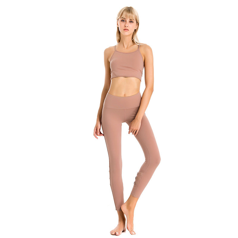Professional Women's Quick-Drying Yoga Suit and Bra