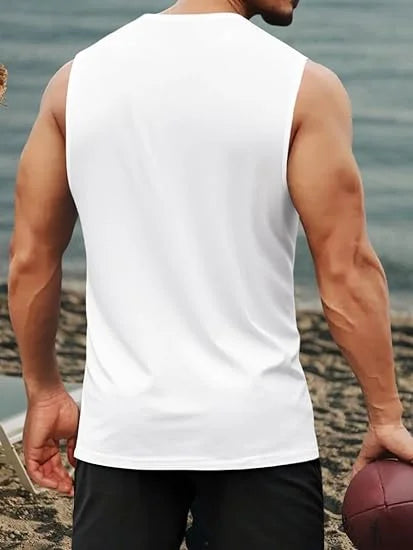 Men's Tank Top Sets 2026 Summer Quick drying beach oversize jogging set running  jogging suit seaside sports Breathable