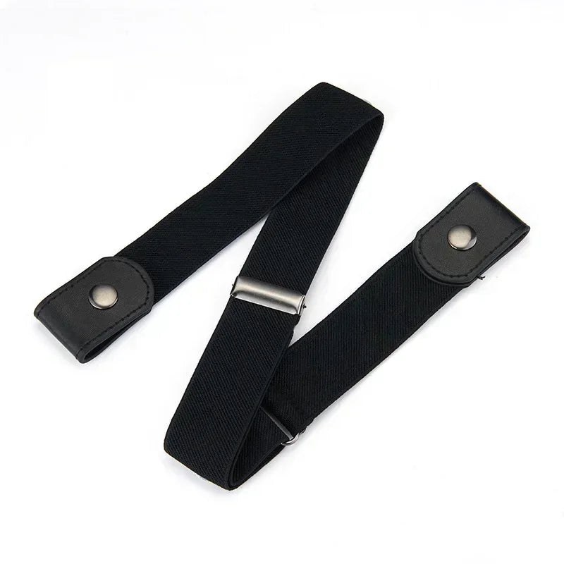 2024 Canvas Adjustable Elastic Waist Band Invisible Belt Buckle-Free Belts for Women Men Jean Pants Dress No Buckle Easy To Wear