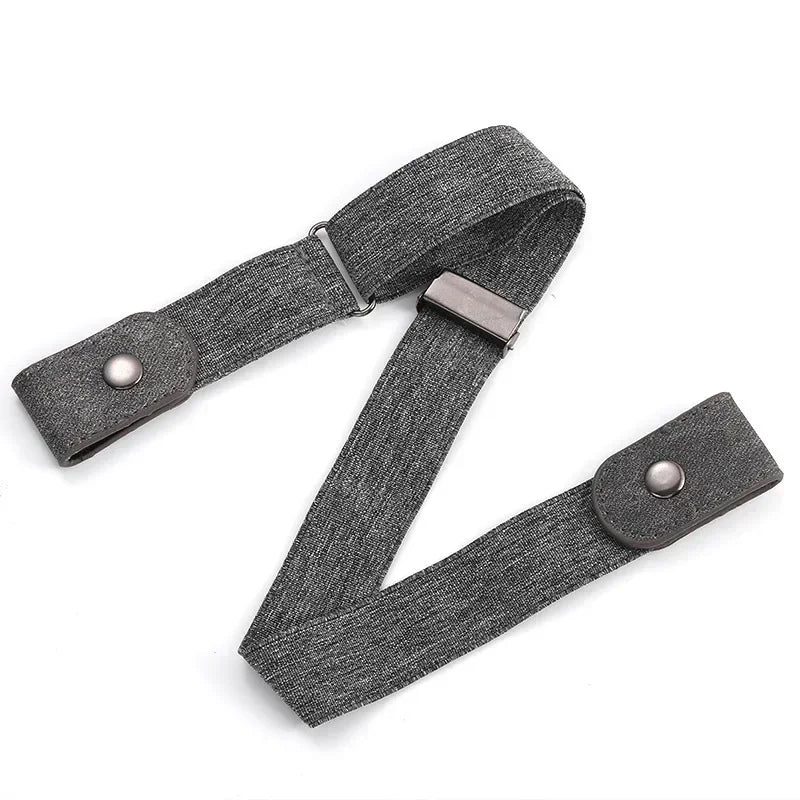2024 Canvas Adjustable Elastic Waist Band Invisible Belt Buckle-Free Belts for Women Men Jean Pants Dress No Buckle Easy To Wear