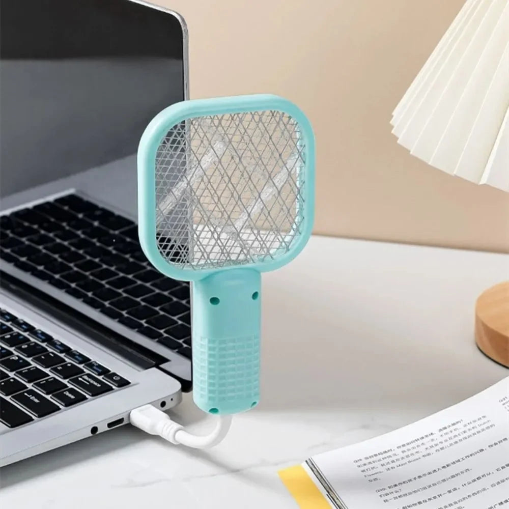 Portable USB Mosquito Swatter with UV Light Car Mosquito Killing Trap for Household Outdoor Picnic Camping Travel Hotel
