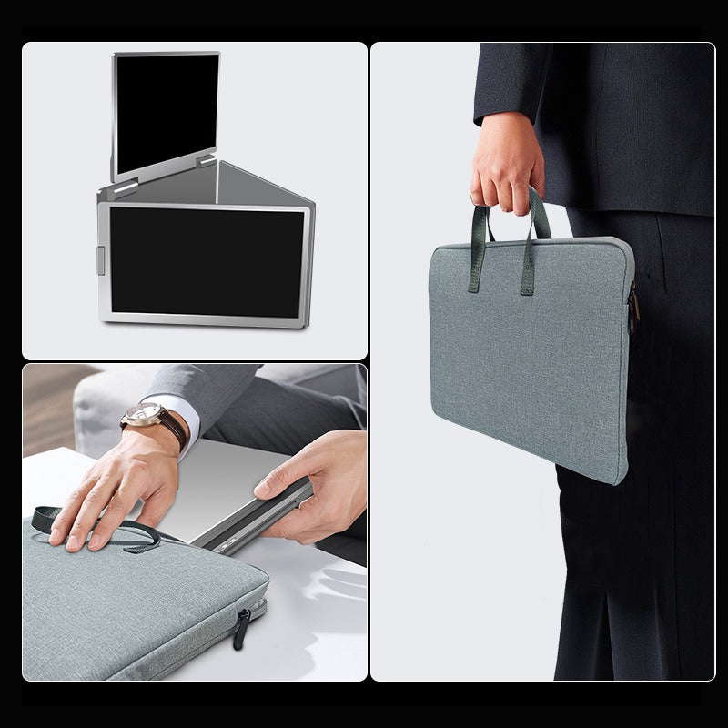 Portable Triple-Screen Laptop Display Monitor