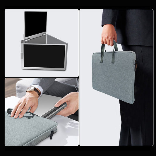 Portable Triple-Screen Laptop Display Monitor