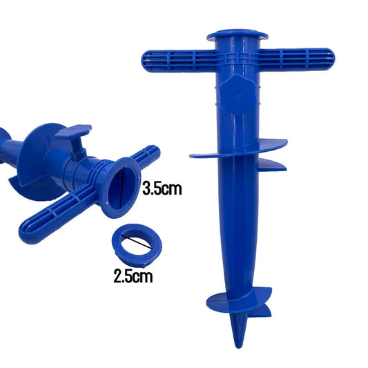 1-Pack Plastic Beach Umbrella Plug Base Floor Fork Insert Accessory